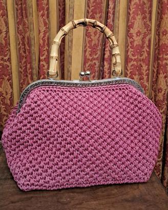 Borsa clic clac realizzata a mano