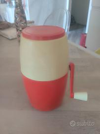 Trita ghiaccio vintage STYLE anni 70 rosso/ crema