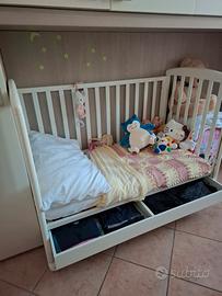Culla che diventa lettino GIORDANI