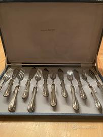 Set posate da pesce da 6 argento 800/000