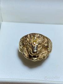 Anello oro 18k + diamante