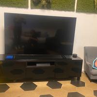 Mobile tv Ikea Besta + mensole con sportelli vetr