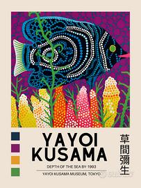 poster Yayoi Kusama Arredo Casa formato A3 