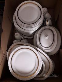 SERVIZIO PORCELLANA Jaeger Bavaria bordo oro