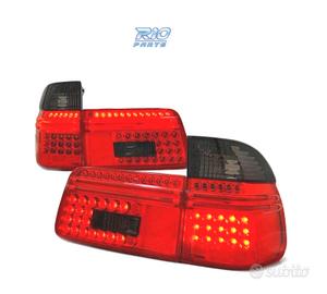 FARI LED BMW E39 97-00 TOURING ROSSO FUMÉ LED