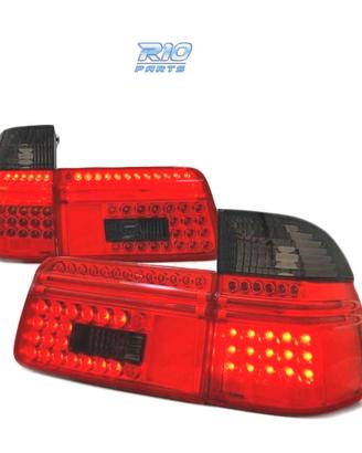 FARI LED BMW E39 97-00 TOURING ROSSO FUMÉ LED