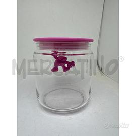 BARATTOLO ERMETICO DA CUCINA IN VETRO ALESSI TAPPO