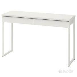 Scrivania Ikea Burst bianco lucido
