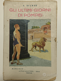 Antico libro "Gli ultimi giorni di Pompei"