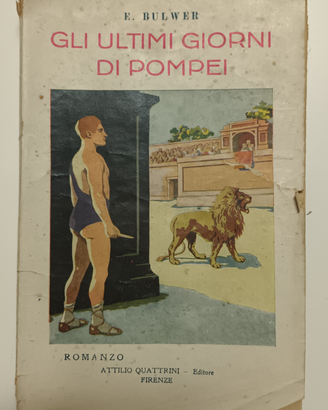 Antico libro "Gli ultimi giorni di Pompei"
