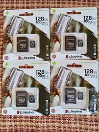 4 Micro SD Originali Kingstone Classe 10