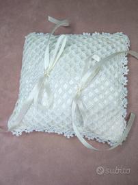 Cuscinetto portafedi uncinetto 