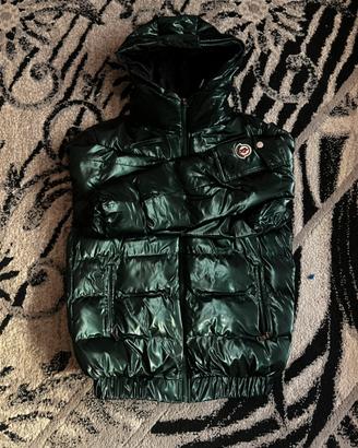 Piumino Stile Moncler Maya Lucido Verde Scuro