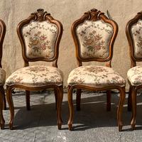 Sedie in legno imbottite