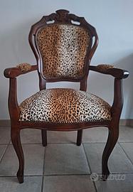 Poltrona stile Francese Luigi XVI Animalier