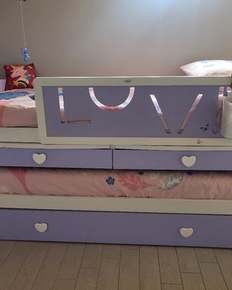 letto estraibile a castello