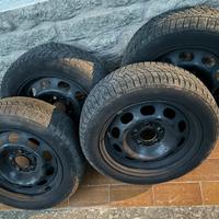 4 Cerchi Cerchioni ferro R 16 BMW serie 1, 2, 3