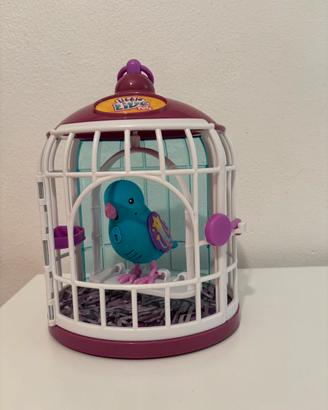 Little live pets - uccellino con gabbia
