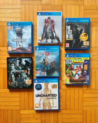 Lotto videogiochi PS4 The Last of Us God of War