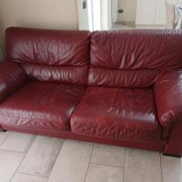 divano in pelle di bufalo 