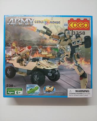COSTRUZIONI COGO 3358 ARMY ACTION 2 in 1.
