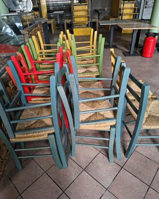 104 Sedie in legno nuove – da €30 cad.