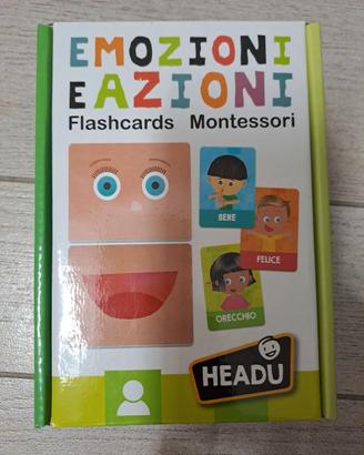 Emozioni e azioni, flashcards Montessori