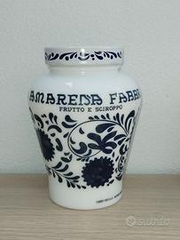Barattolo ceramica amarena Fabbri vaso 600 G vuoto