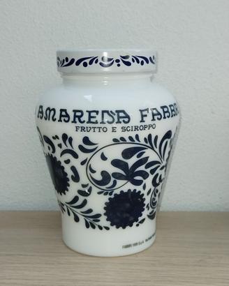 Barattolo ceramica amarena Fabbri vaso 600 G vuoto