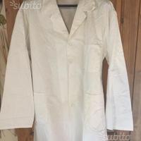 Camici in cotone da lavoro bianchi e blu