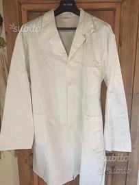 Camici in cotone da lavoro bianchi e blu