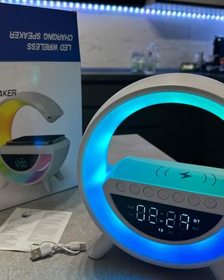 Lampada RGB Bluetooth con ricarica wireless