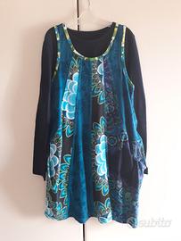 Abito DESIGUAL maglia bimba taglia 7/8 anni