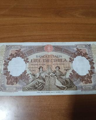 banconota lire 10000 repubblica marinara