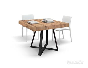 Tavolo allungabile da 95 a 145 gambe incrociate