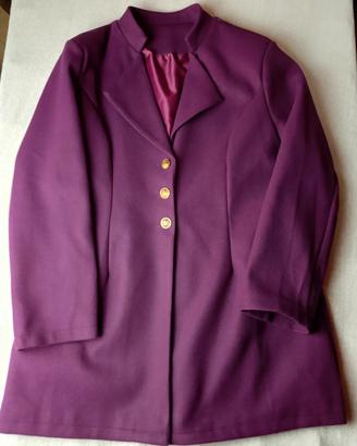 Giacca Cappotto Donna Viola Prugna Magenta | Tagli