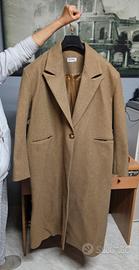 Cappotto Donna Color Tortora Misto Lana XL/XXL