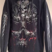 Felpa con teschi Spiral, taglia S