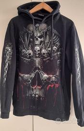 Felpa con teschi Spiral, taglia S