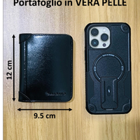 Portafoglio da uomo di lusso in vera pelle bovina