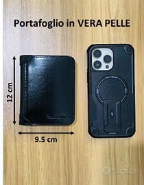 Portafoglio da uomo di lusso in vera pelle bovina