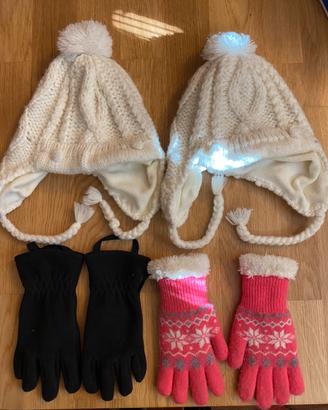 Guanti e cappelli bambina