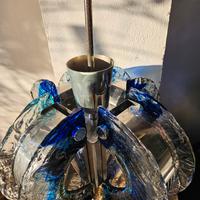 Lampadario Murano Vintage Blu/Ghiaccio – 8 Luci – 