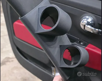 Supporto indicatore doppio da 52 mm per Fiat 500 A