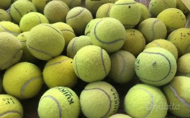 15 palline tennis usate per gioco cani - bricolage