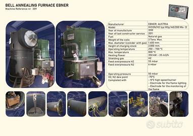 Forno di ricottura a campana ebner
