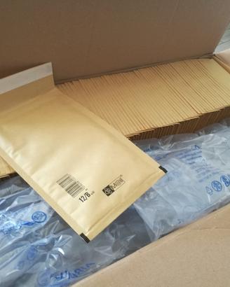 10 Buste imbottite 12x21,5 cm modello 12/B bolle