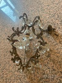 lampadario con cristalli