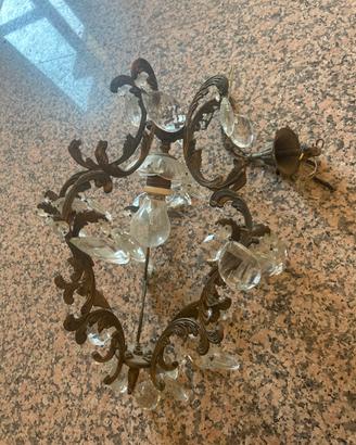 lampadario con cristalli