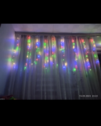 Luci led a tenda